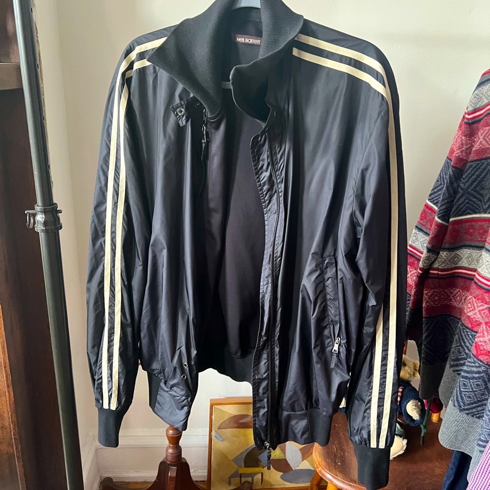 Neil Barrett bomber/track two in one jacket